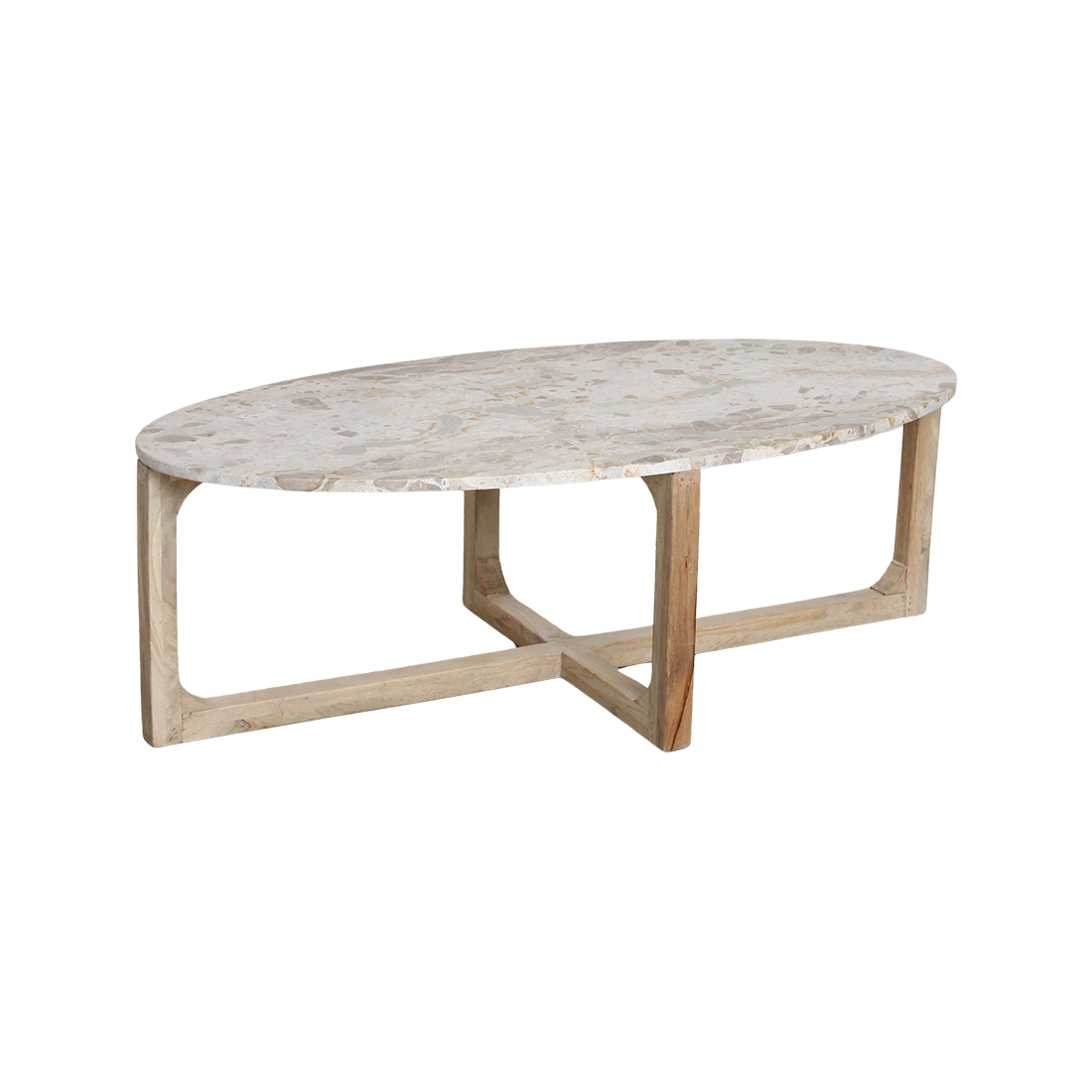 Marmeren salontafel créme - 120x60x38 cm