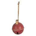 Kerstdecoratie Beeld Bel Ø 16x18 cm Rood Metaal