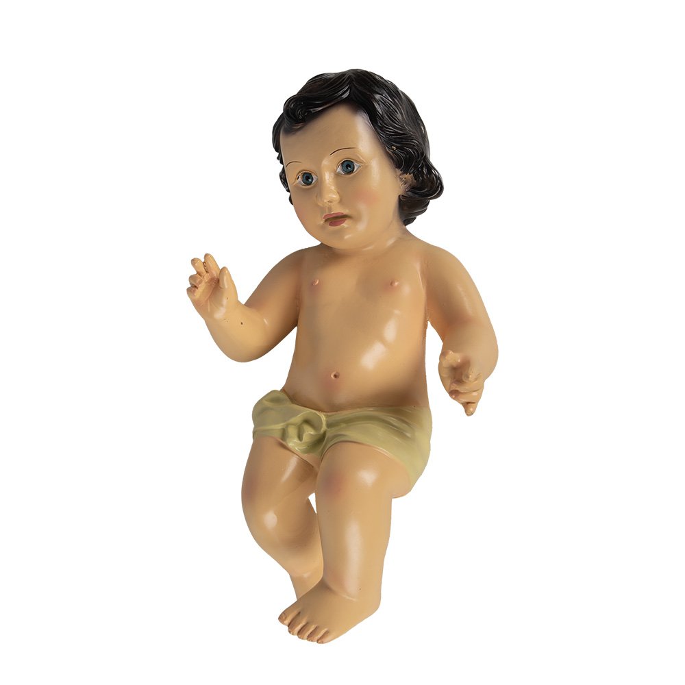 Decoratie Beeld Jezus 17x12x30 cm Beige Kunststof