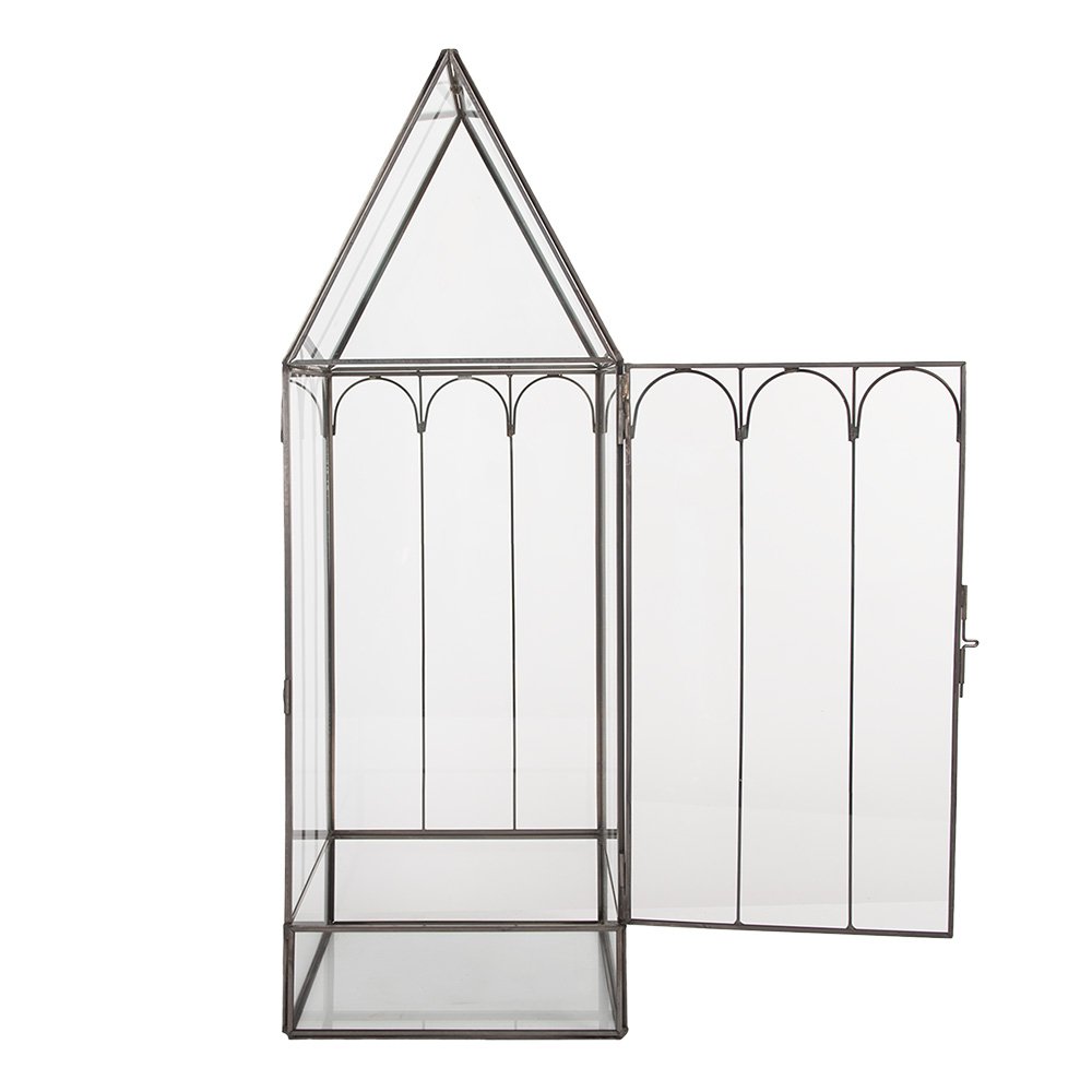 Decoratie KweekKastje 15x15x45 cm transparant metaal