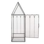 Decoratie KweekKastje 15x15x45 cm transparant metaal
