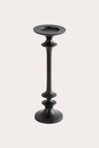 Moderne zwarte aluminium kaarsenhouder