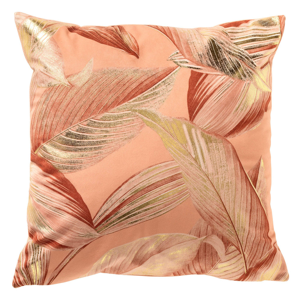 Dutch Decor Maysa - Kussen 45x45 cm - Peach Bloom - Roze, goud, oranje