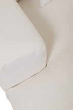 J-Line Hoes Voor Zetel+9 Kussens Diep Monaco Linnen Xxl Marshmallow Wit