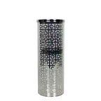 *windlicht cilinder zilver grieks medium 25cm*