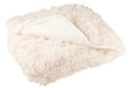 J-Line deken Moutie - polyester - wit