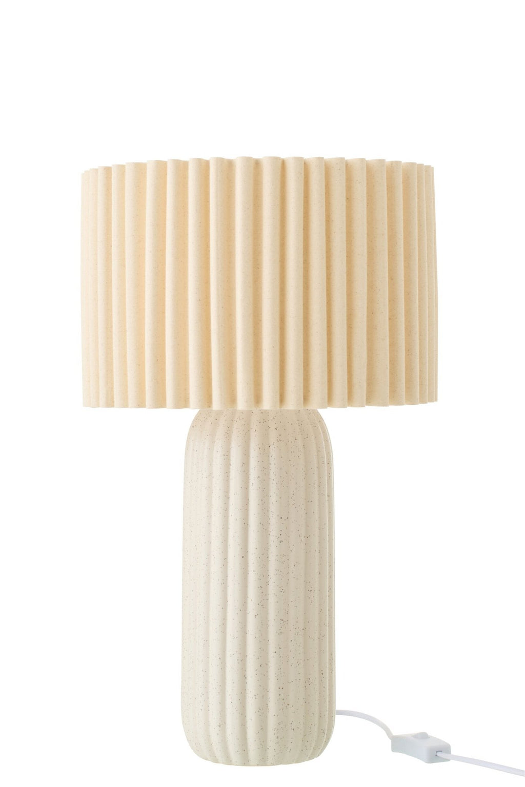 J-Line tafellamp Esmee - keramiek - wit - S
