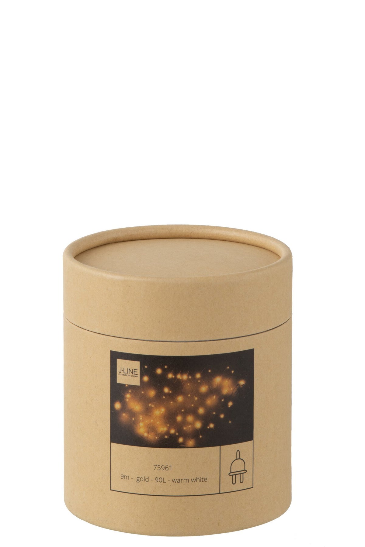 J-Line kerstverlichting Draad 300Led 30M - kunststof - warm wit - LED
