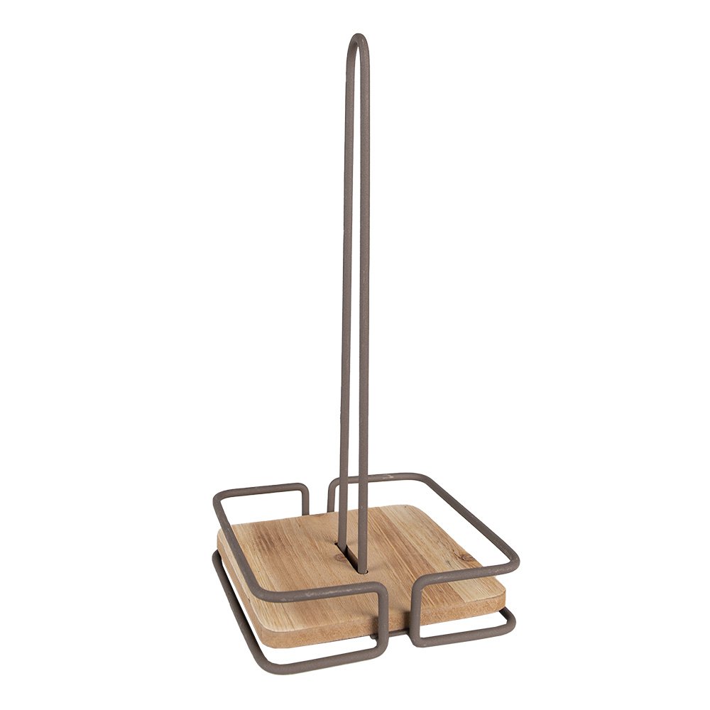Keukenrolhouder 15x15x32 cm Bruin IJzer Rollenhouder