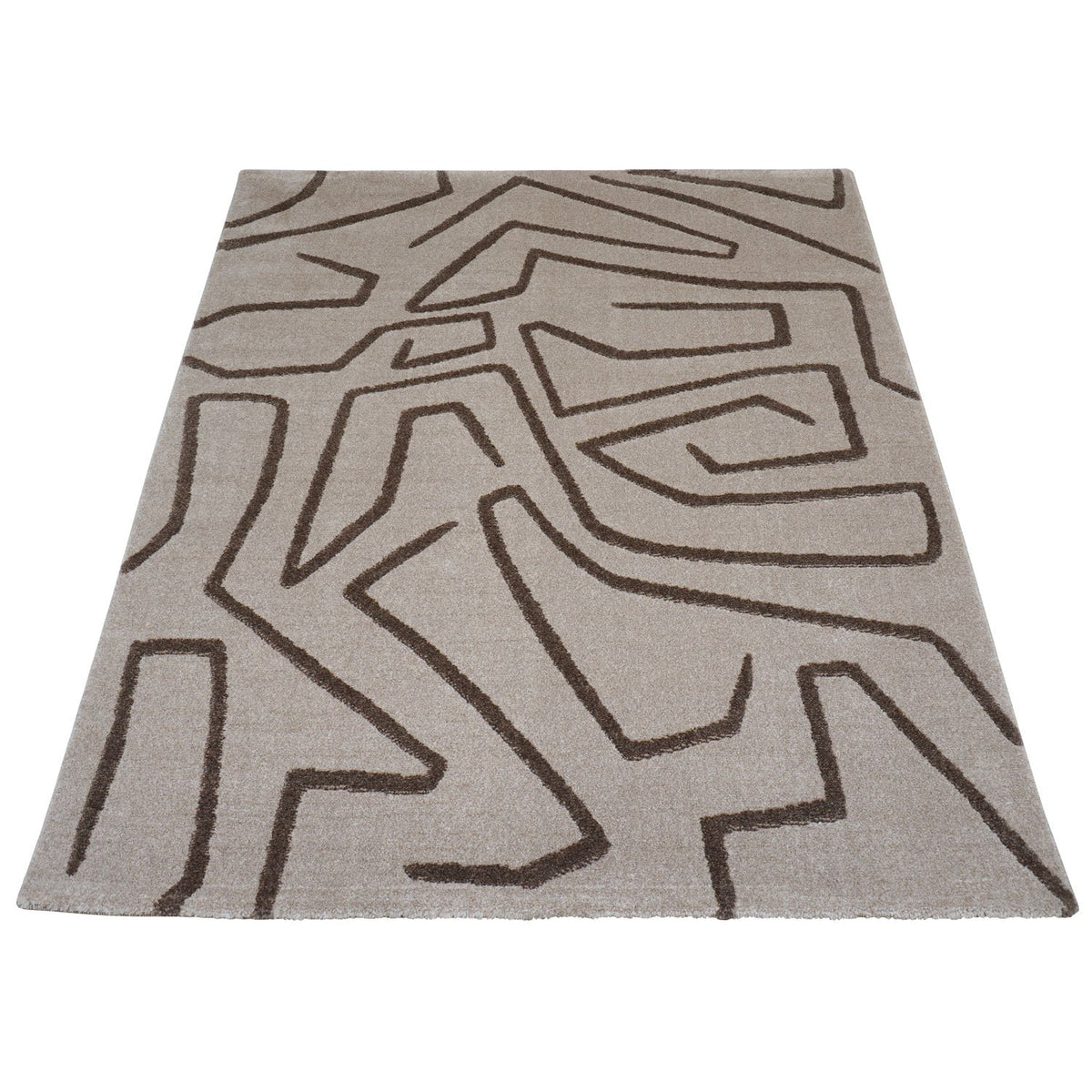 Vloerkleed Labyrint Beige - 200 x 280 cm
