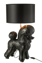J-Line lamp Hond Poodle - polyresin - zwart