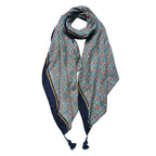 Sjaal Dames Print 90x180 cm Groen Synthetisch Shawl Dames