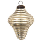 Kerstbal Ø 6 cm Zilverkleeurig Glas Kerstdecoratie