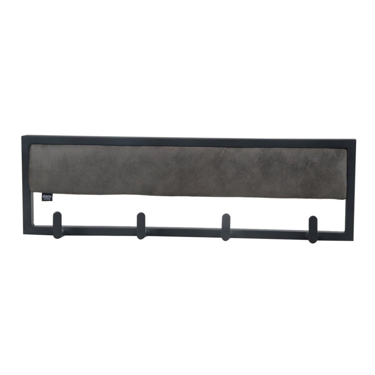 Wall coat coaty metal with velvet or leather look - Stone, 60 cm