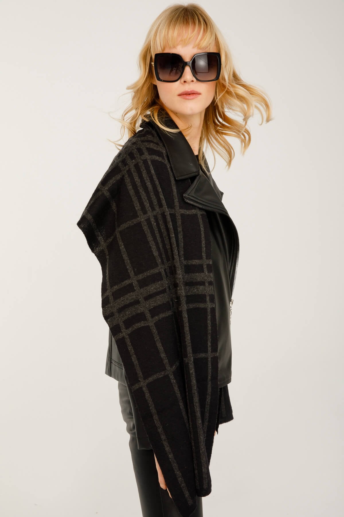 Galatia sjaal zwart-grey