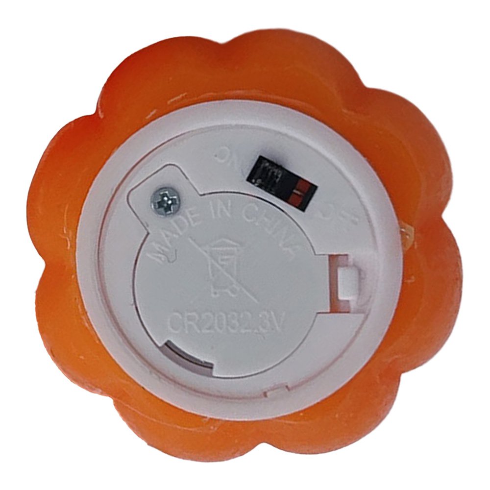 Kandelaar 2xAAA Oranje Kunststof