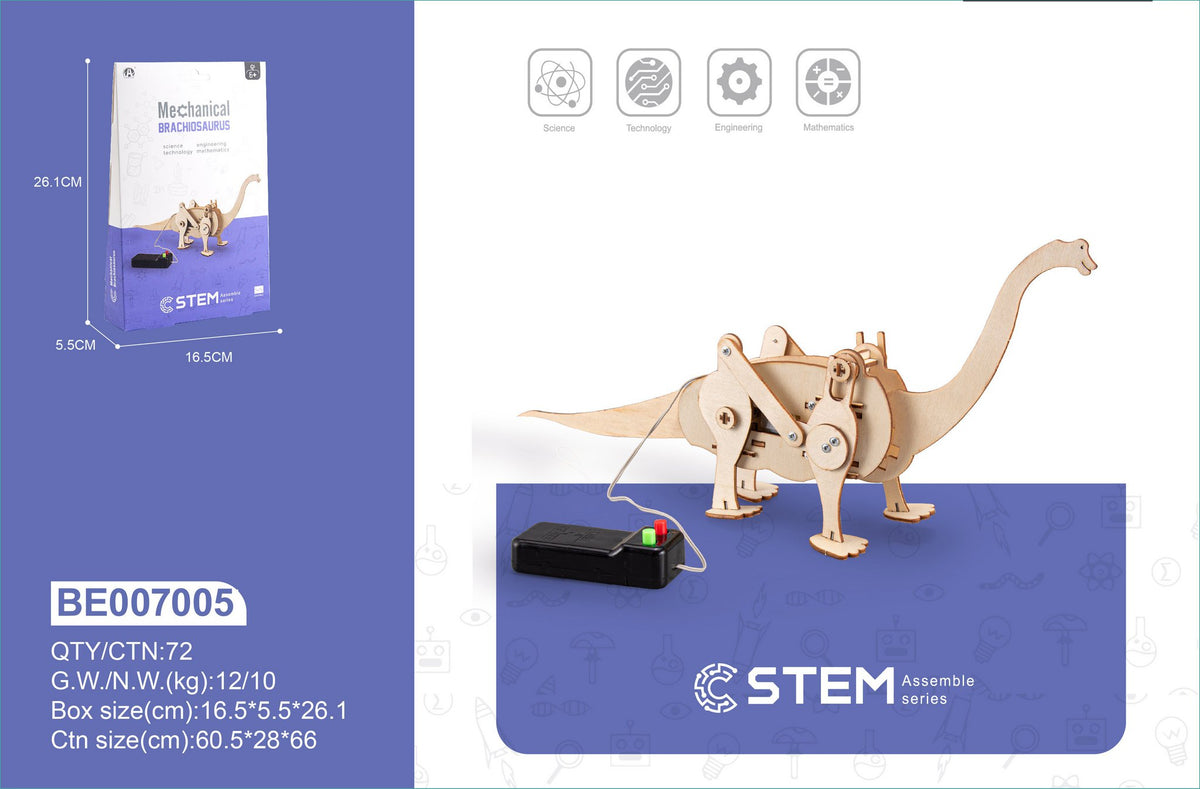 Bouwpakket Stem Brachiosaurus Dinosaurus Bestuurbaar- Science Kit