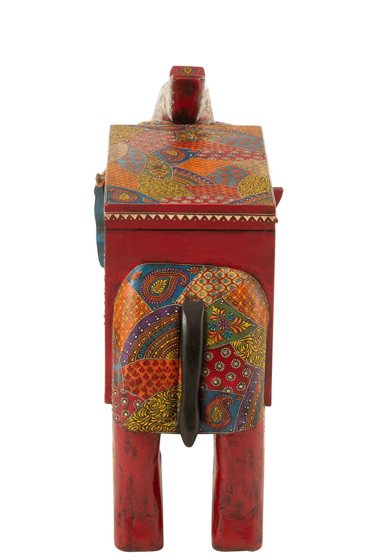 J-Line Koffer Olifant Delhi Mango Hout Mix
