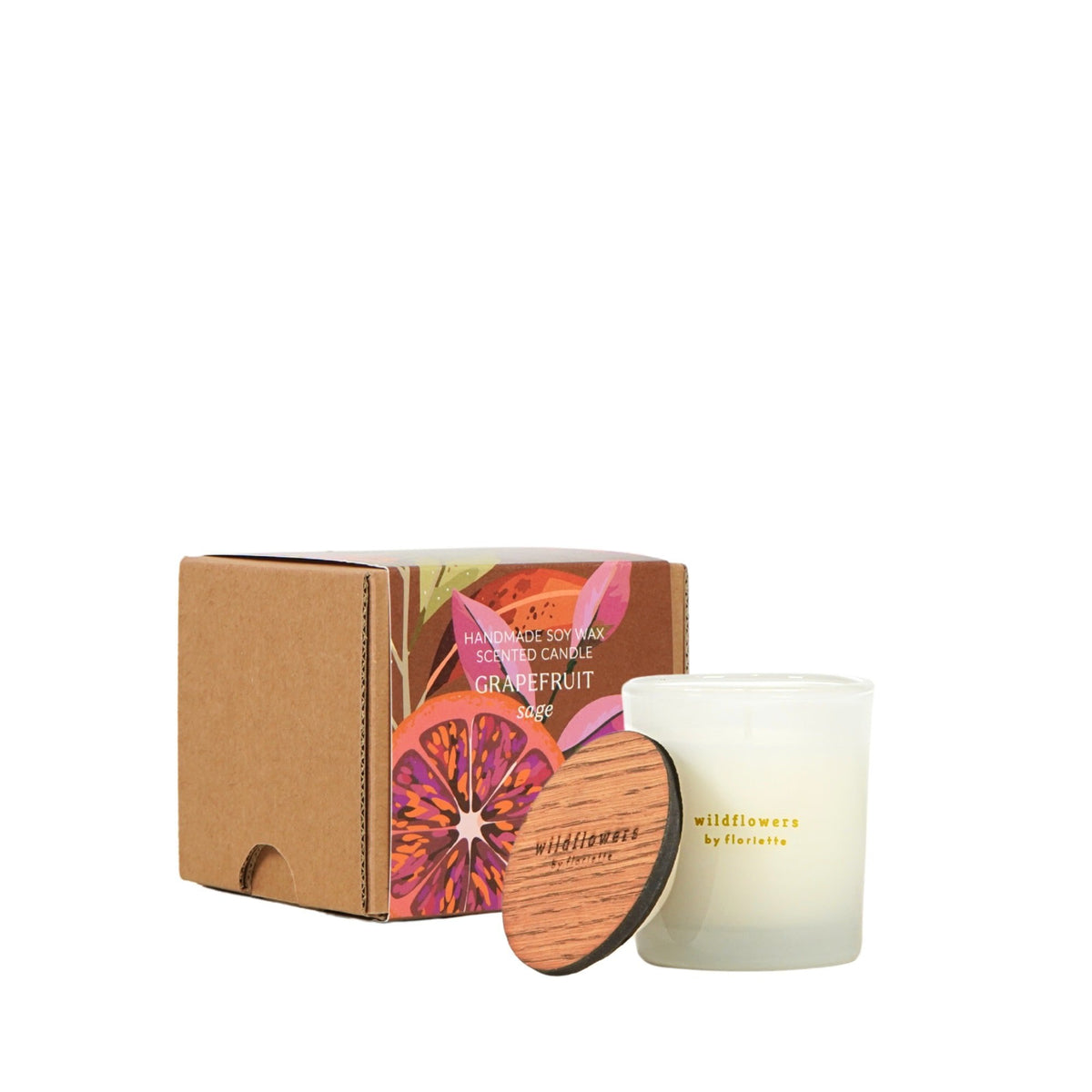 Geurkaars in glas - Grapefruit Salie