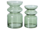 J-Line vaas - glas - olijfgroen - large