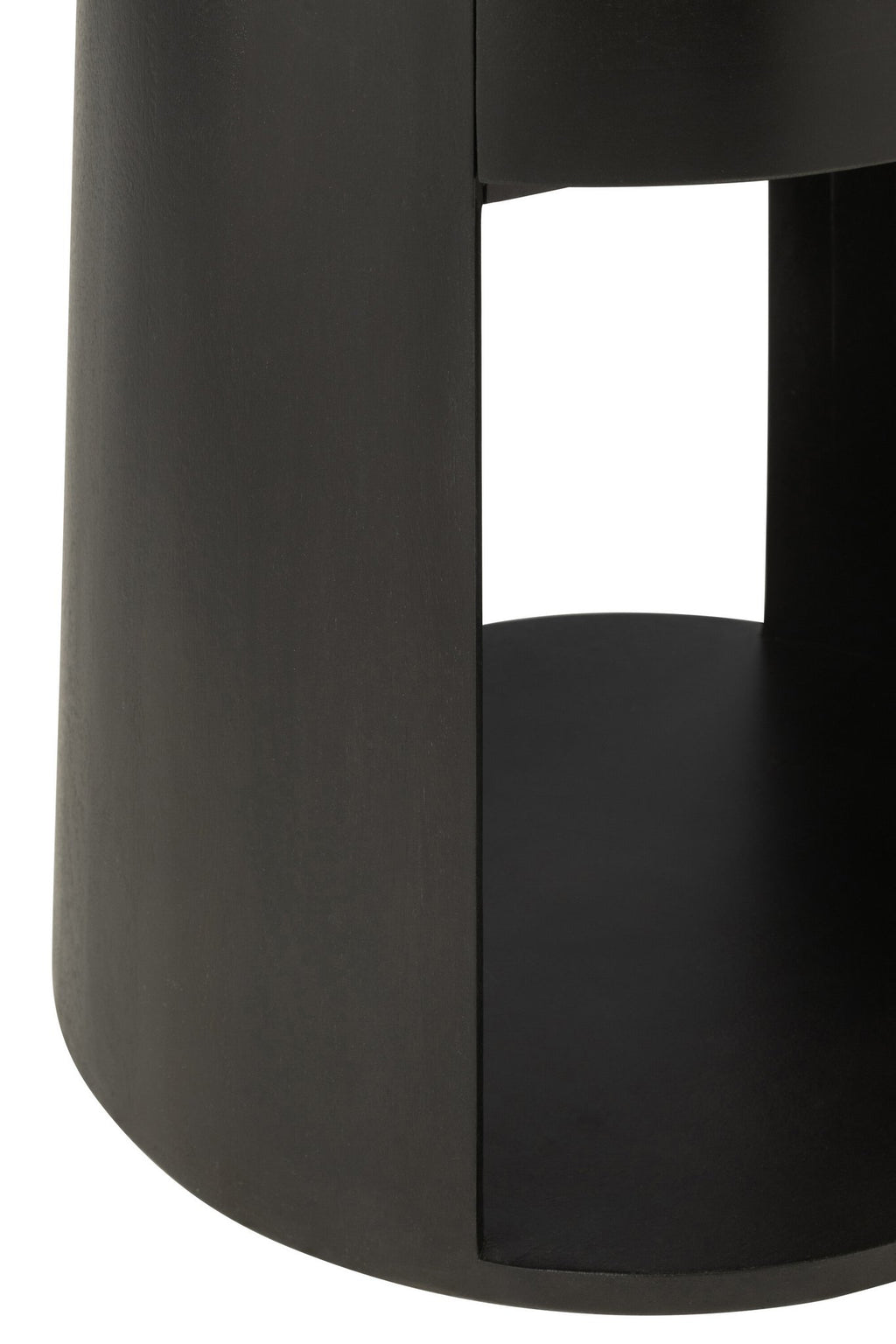 J-Line Bijzettafel Drawn Mango Hout/Mdf Zwart