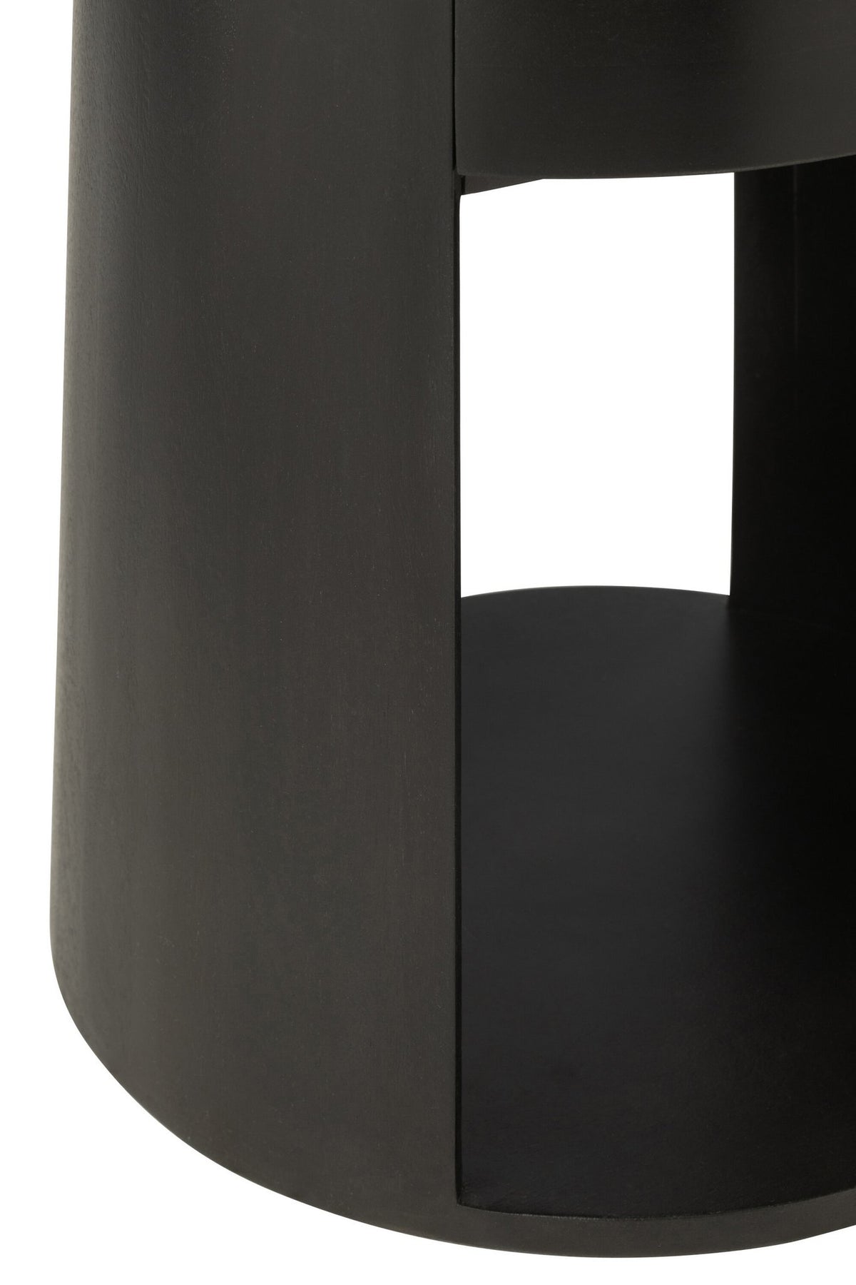 J-Line Bijzettafel Drawn Mango Hout/Mdf Zwart