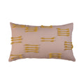 Ongelijk Ruffle kussen gebroken wit geel 30x50cm