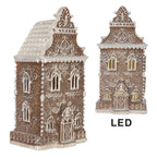 Gingerbread house met LED 3 x AAA Bruin Kunststof