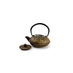 Theepot 50cl strepen goud/zwart My Tea