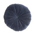 Flower kussen blauw dia40x12cm