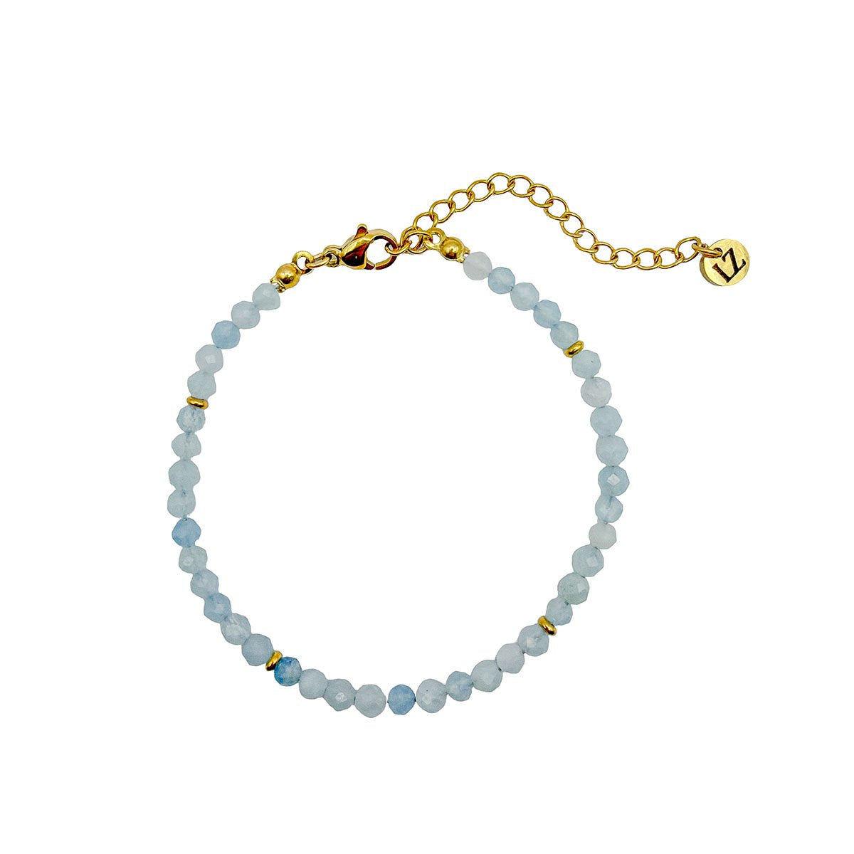 Louiz Aquamarijn Armbandje