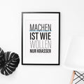 Maken is hoe wol, alleen flagrant - poster 5er set