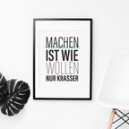 Maken is hoe wol, alleen flagrant - poster 5er set