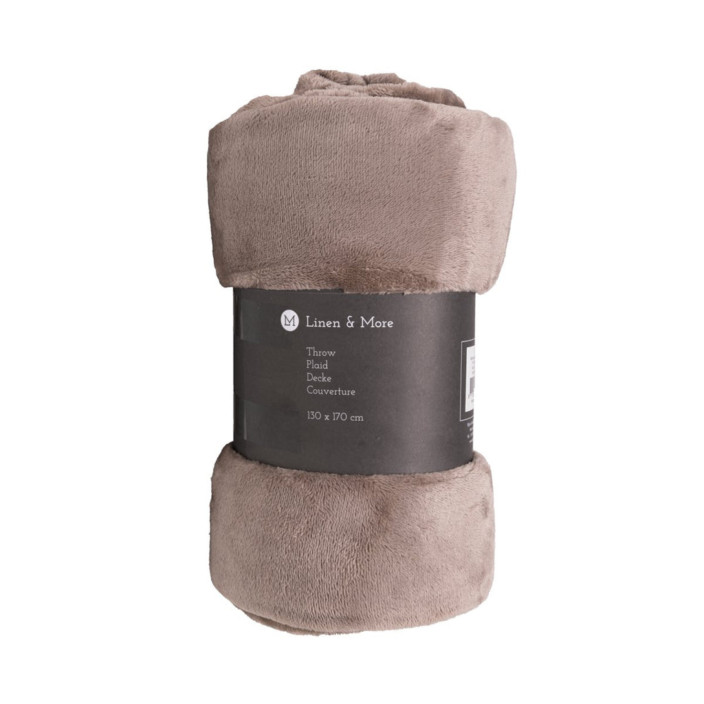 Marmaris plaid taupe 130x170cm