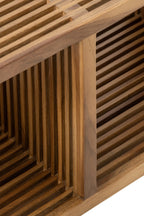 J-Line Bank met latten - gerecycled hout - naturel
