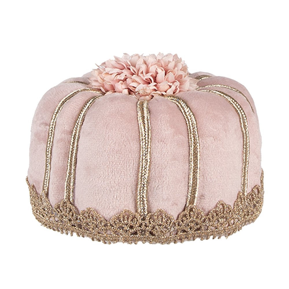 Decoratie Beeld Taart Ø 12x7 cm Roze Textiel