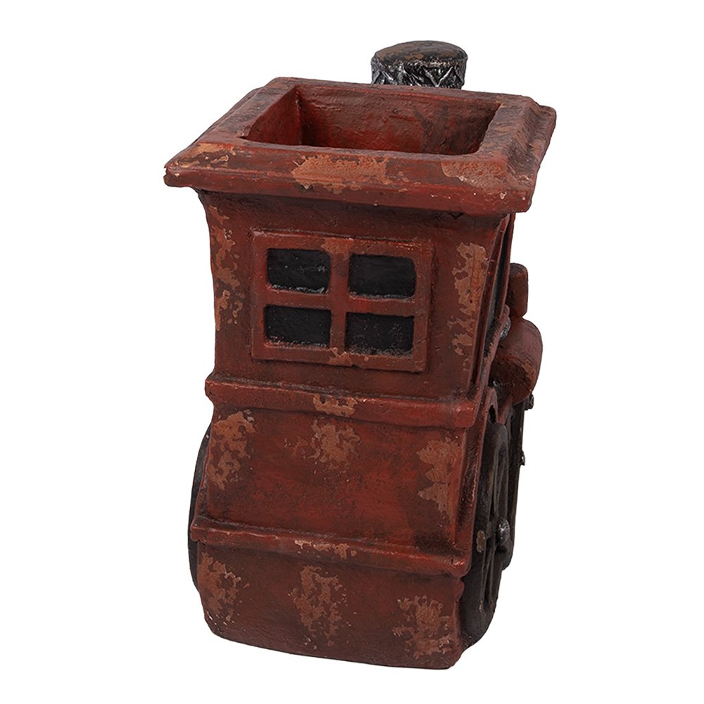 Decoratie Beeld Trein 70x30x50 cm Rood Keramisch materiaal