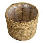 Bloempot Ø 26x21 cm Bruin Zeegras Bloempot Binnen
