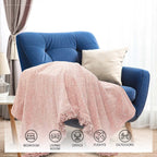 Zacht chenille deken – huishoudtextiel – polyester wafelweefsel – 130x180cm