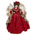 Kerstdecoratie Beld Engel 65 cm Rood Kunststof