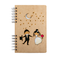 Duurzaam Houten Notitieboek – Komoni – Wedding – Gerecycled papier – Navulbaar