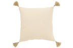 J-Line kussen Zeesterren + Kwasten - katoen - creme/beige