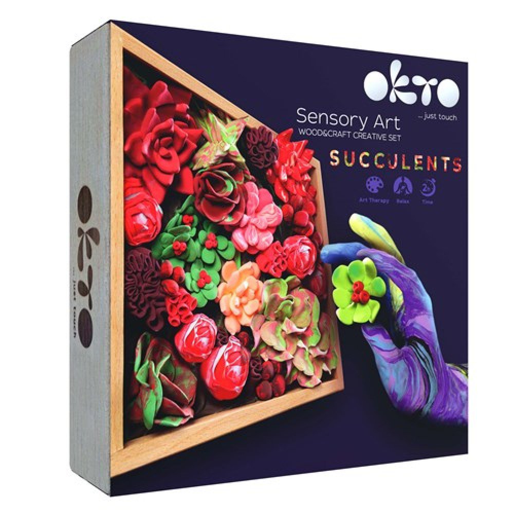 Okto clay 3D DIY Kunstwerk met foamklei, Passion, 10011,
