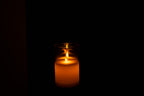 J-Line lamp Blinkend - glas - goud - small - LED lichtjes