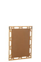 J-Line spiegel Ring - hout - naturel - S