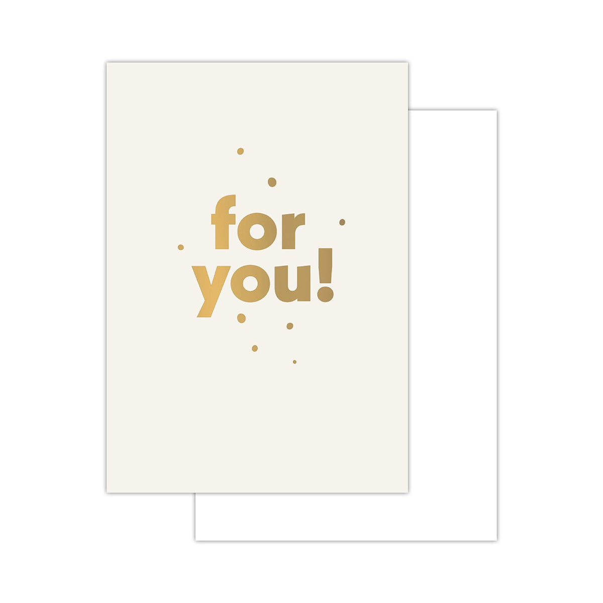 Basics text minikaartjes - 20 stuks - off-white - for you
