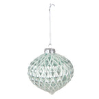 Kerstbal Set van 2 Ø 10 cm Groen Glas Kerstdecoratie