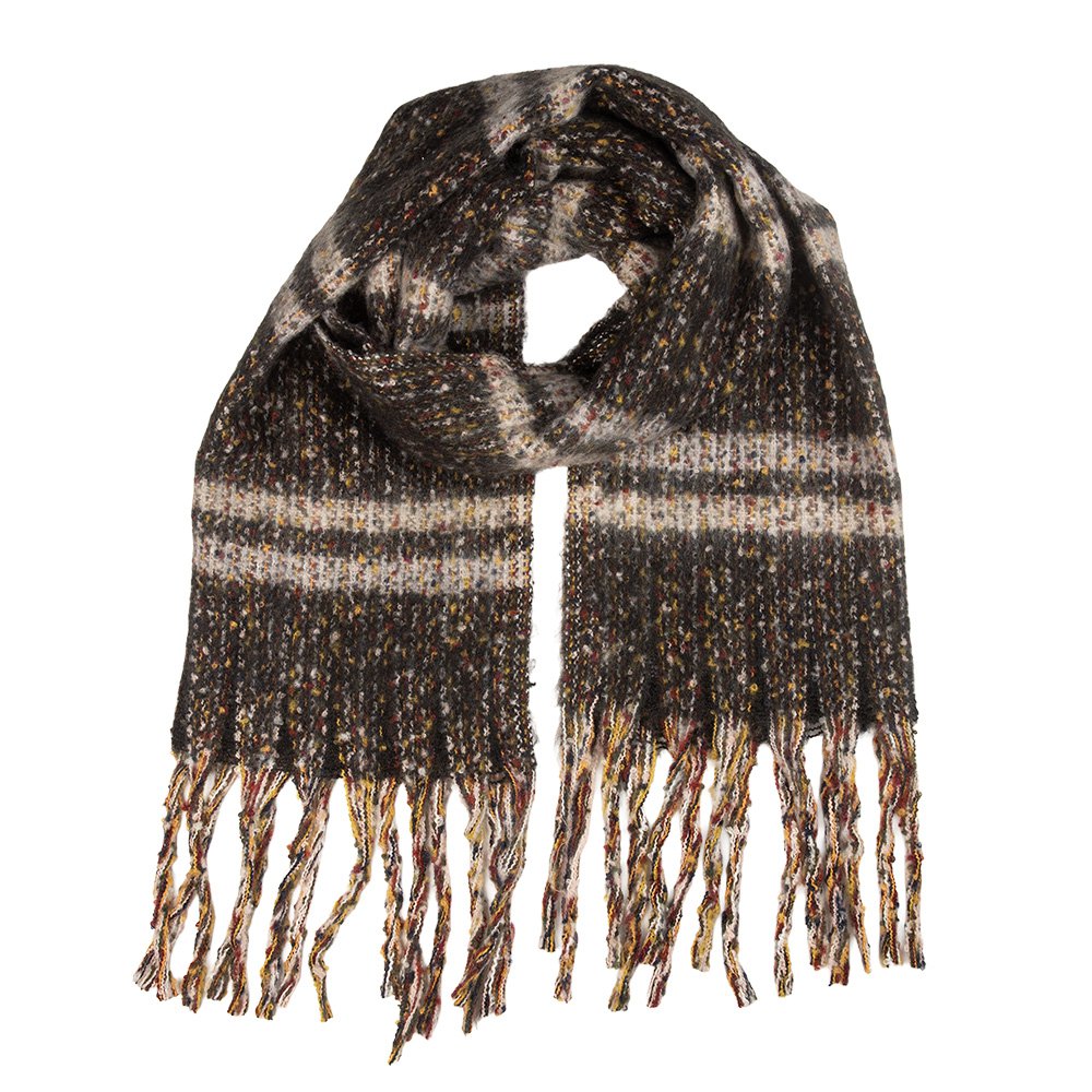 Wintersjaal Dames 50x210 cm Grijs Textiel