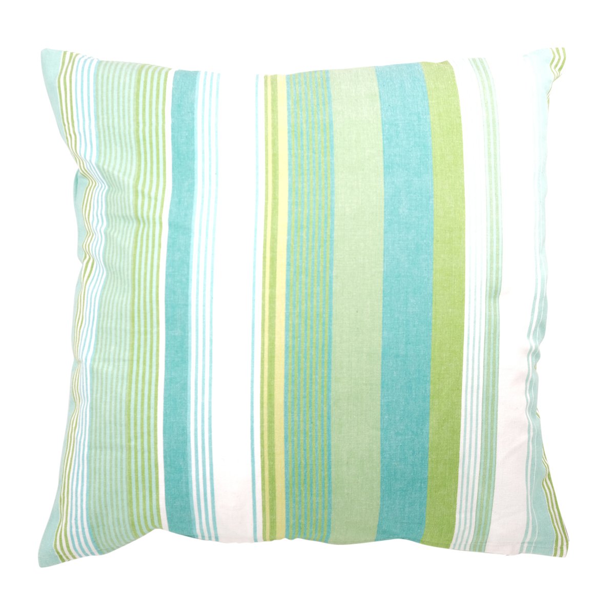 Cushion zomerstreep 50x50 lime