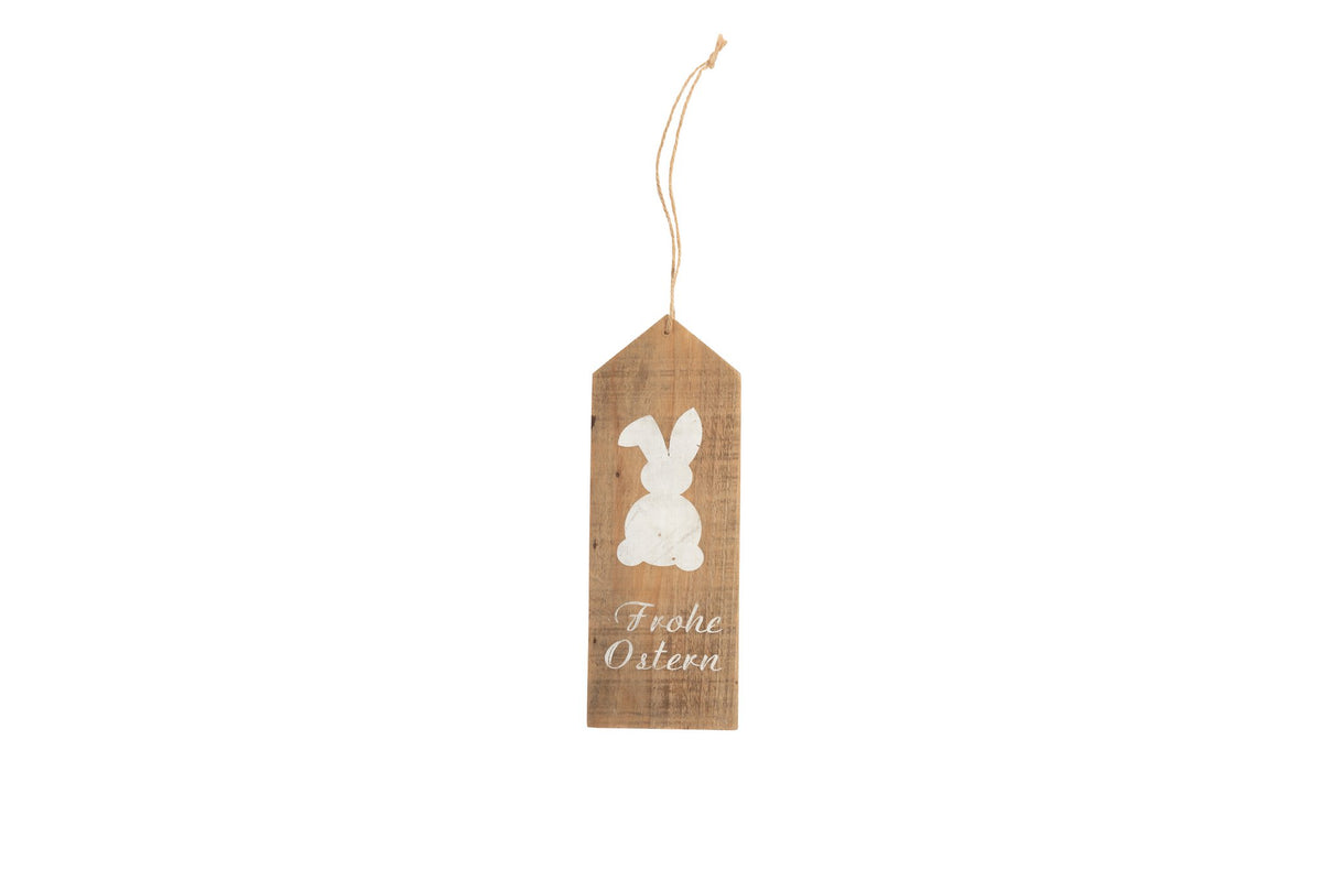 Hanger hout Haas Happy Easter 25cm